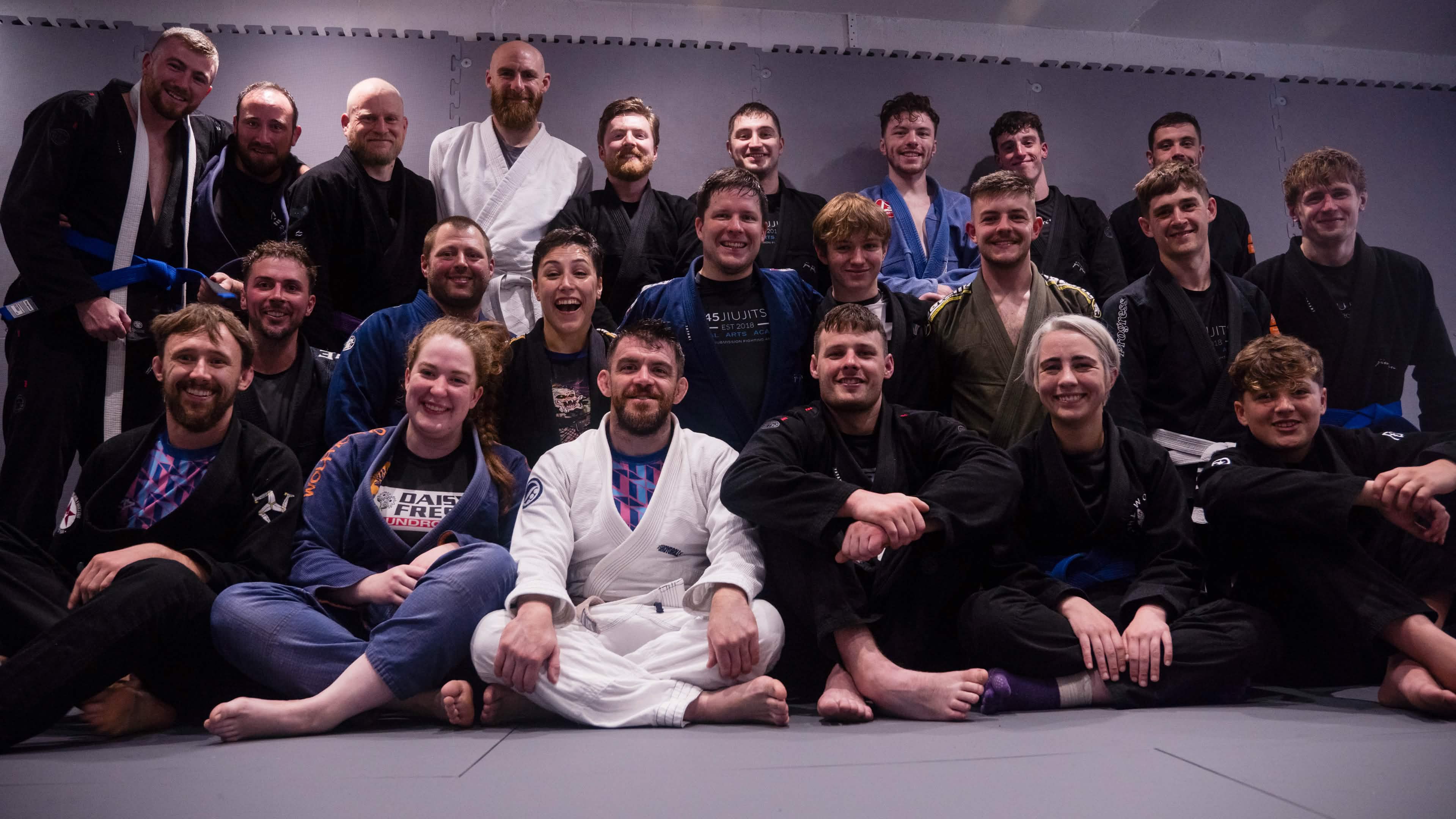 Brazilian Jiu-Jitsu class at T45 Jiu-Jitsu Isle of Man.