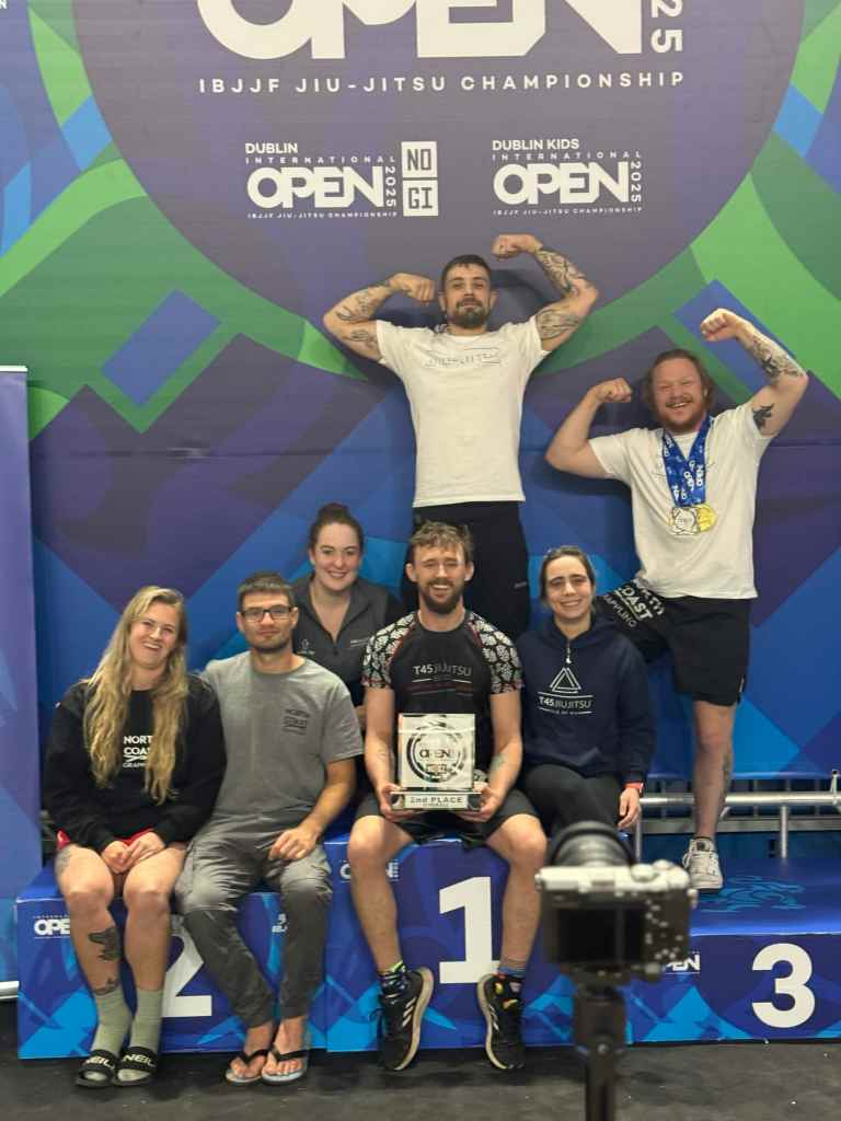 T45 Jiu-Jitsu competitors representing the Isle of Man.