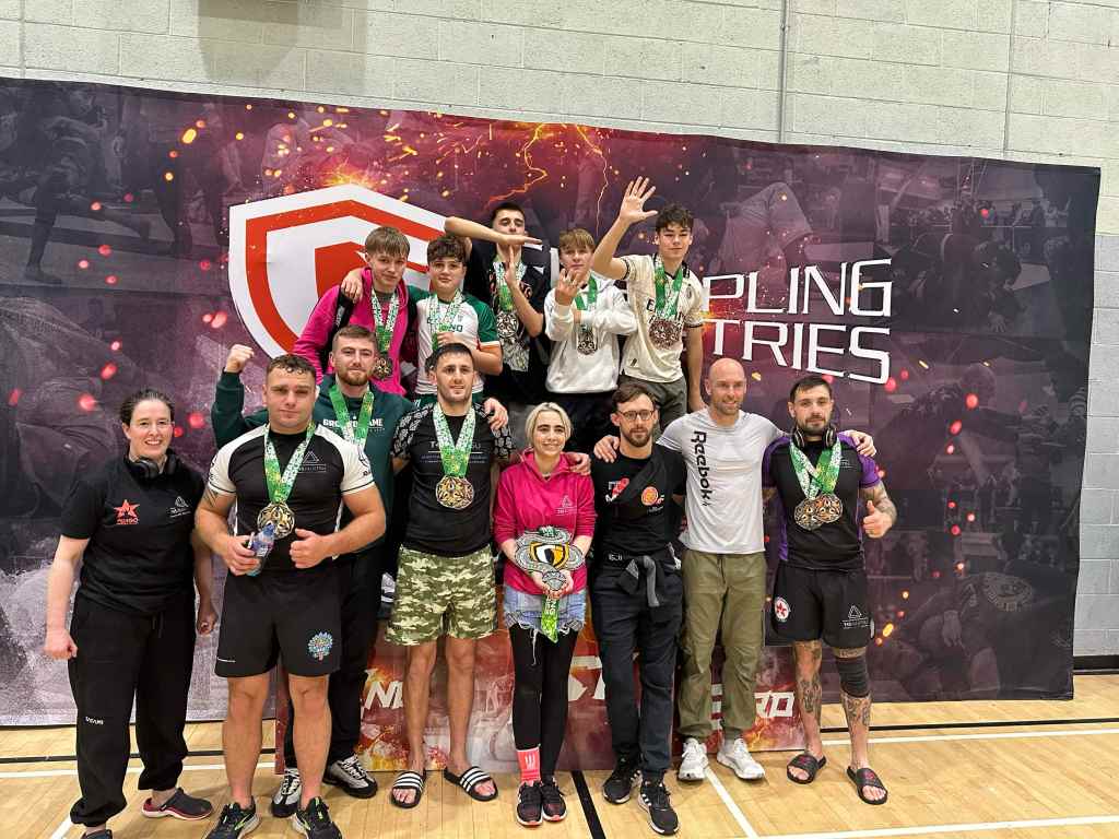 T45 Jiu-Jitsu competitors representing the Isle of Man.
