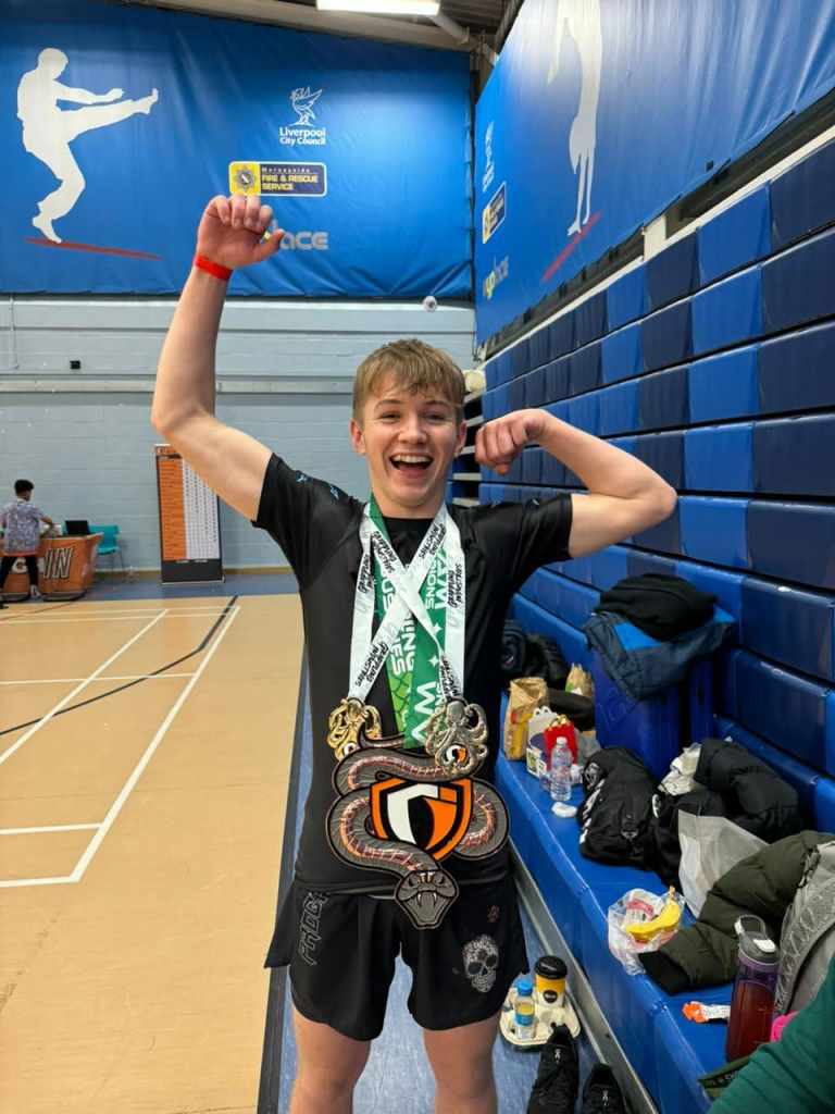 T45 Jiu-Jitsu competitors representing the Isle of Man.